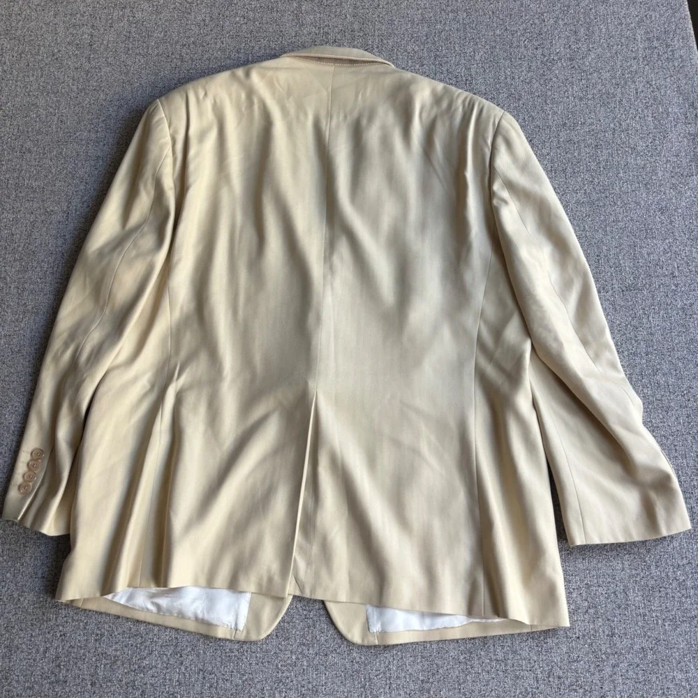 Ralph Lauren Sport Coat Mens 46R Silk Herringbone Tan Blazer Dillard's
